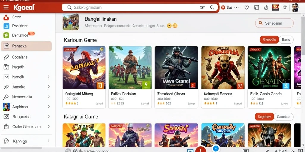 Tampilan menarik dari antarmuka QQ88ASIA.