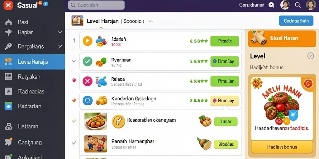 Tampilan antarmuka yang user-friendly dan intuitif.