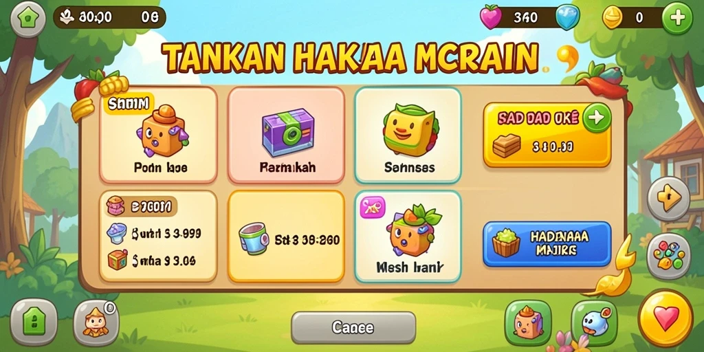 Tampilan level pertama yang penuh warna dan detail.